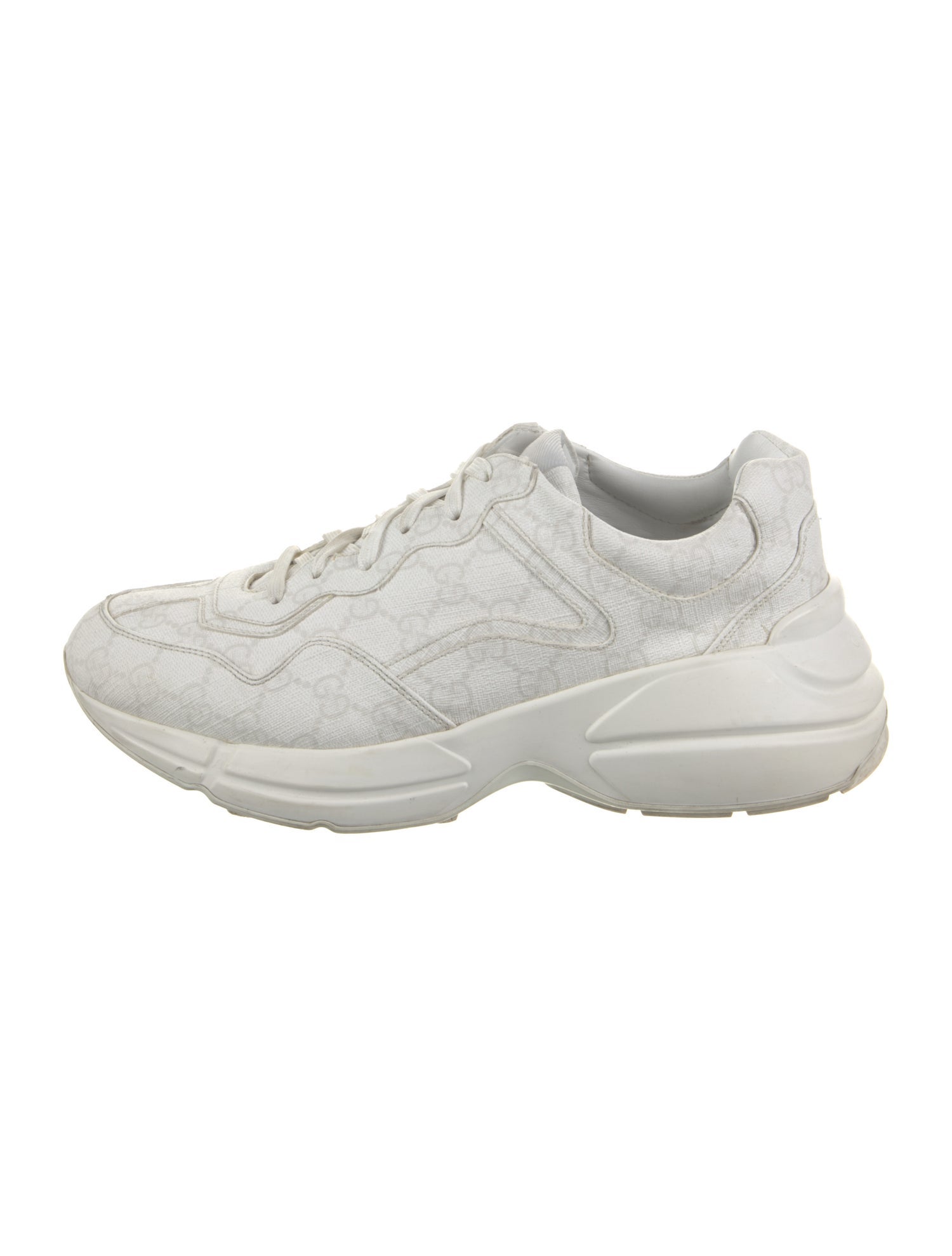 Gucci Canvas Printed Chunky Sneakers